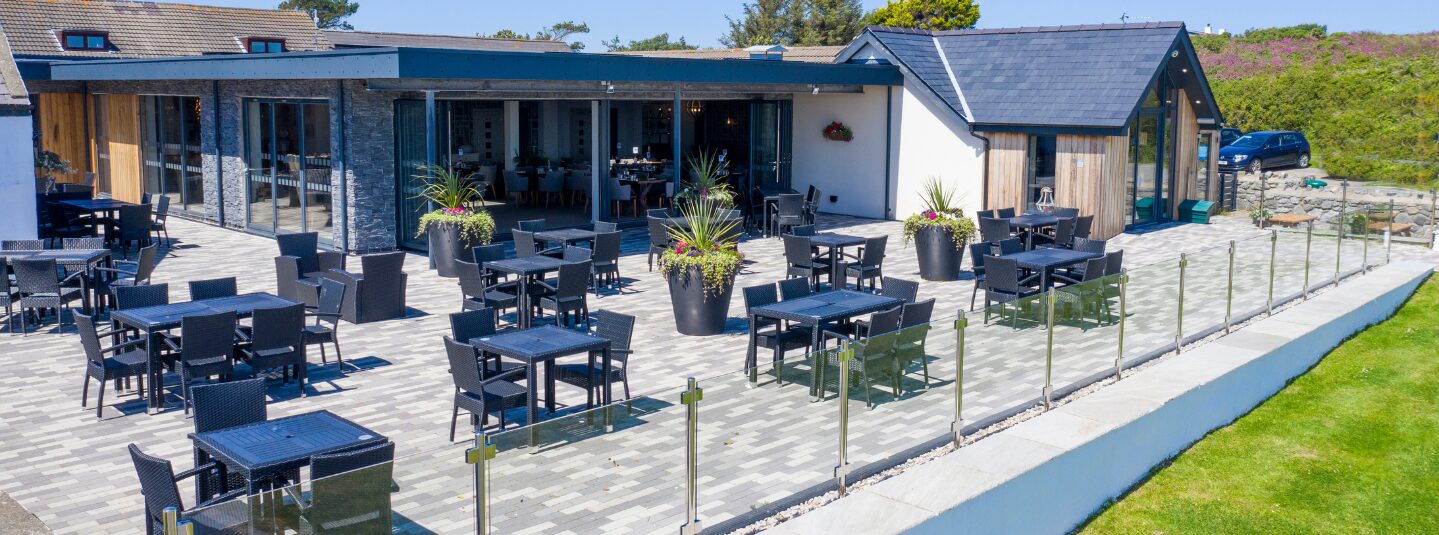 The Decking at The Deckhouse Silver Bay Anglesey