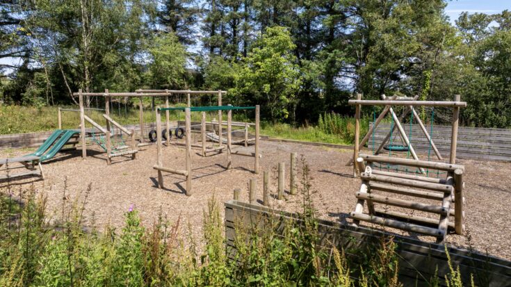 The woodland play area at Woodland Falls